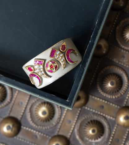 The Samara Polki & Ruby Cuff-Festive Jewelry