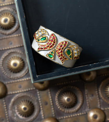 The Ryba Polki Cuff in Gold & Silver-Festive Jewelry