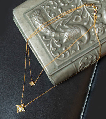 The Astar Two Layered Necklace in Gold