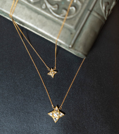 The Astar Two Layered Necklace in Gold