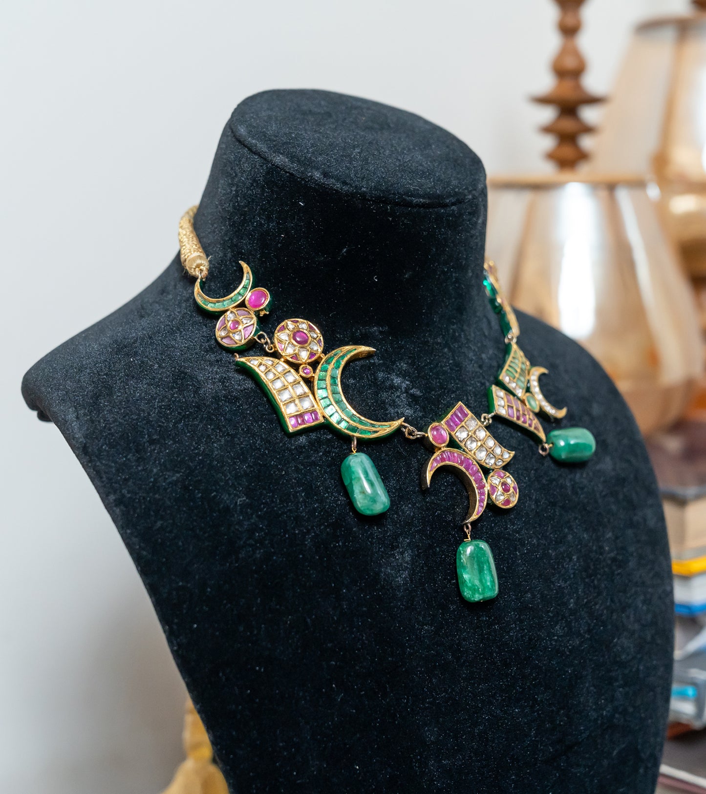 The Begum Polki Necklace in Gold-Festive Jewelry