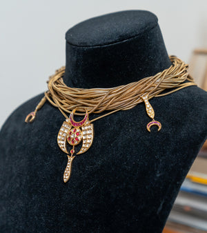 Indian Festive Necklace by UNCUT Jewelry