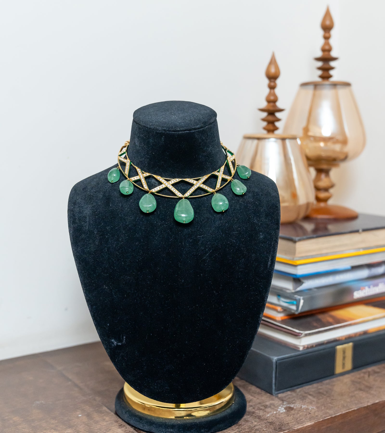 indian Festive Necklace by UNCUT Jewelry