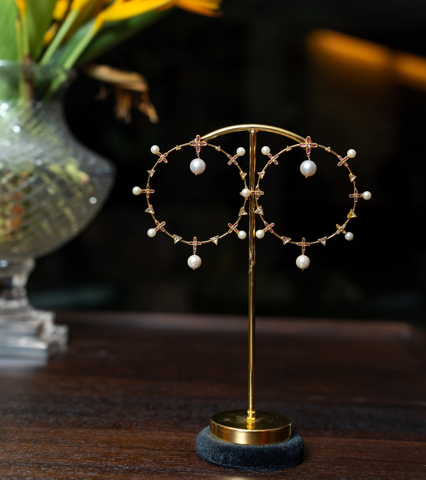 The Zoya Earrings in Gold-Festive Jewelry