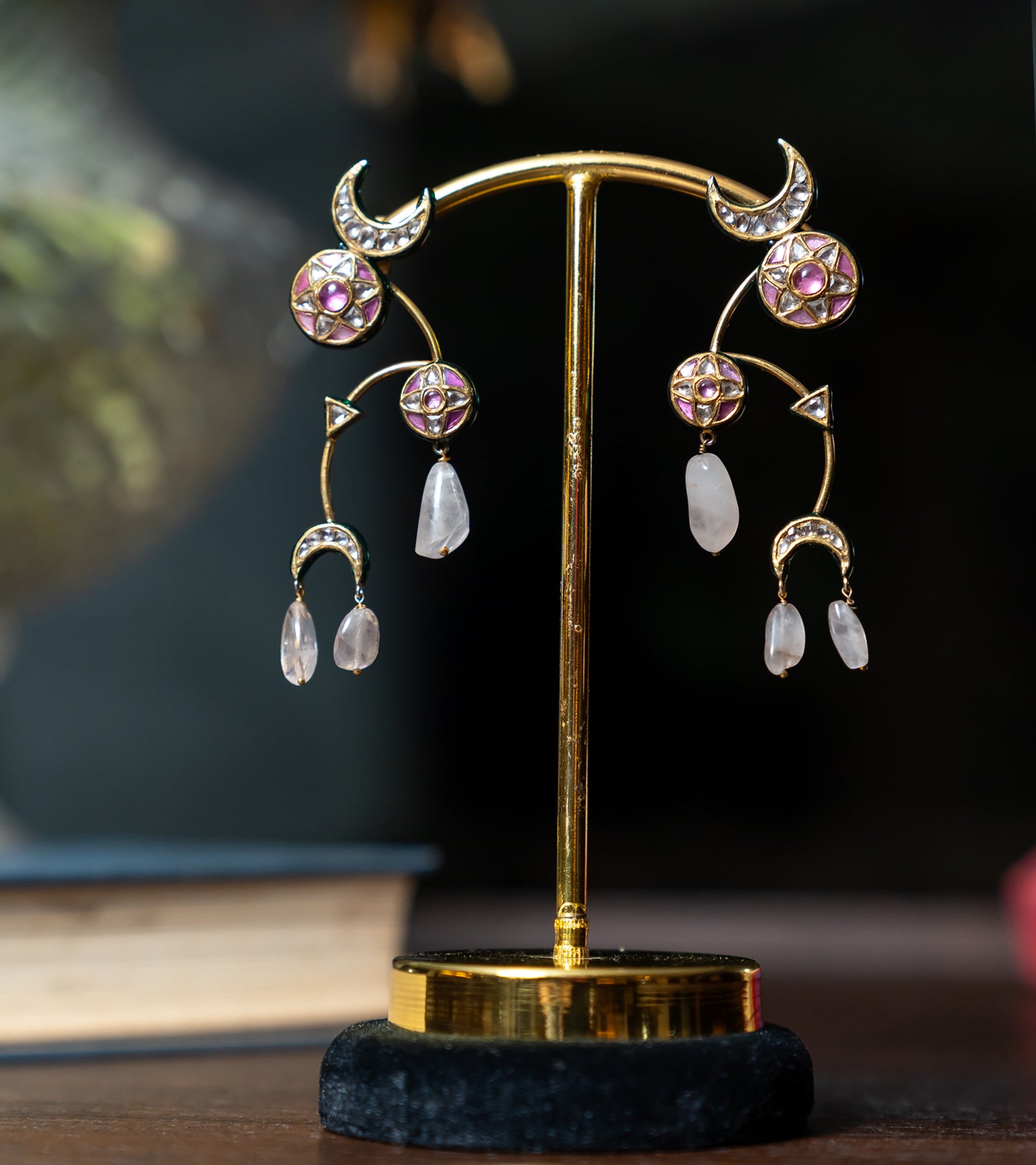 Polki Bridal Earrings by UNCUT Jewelry