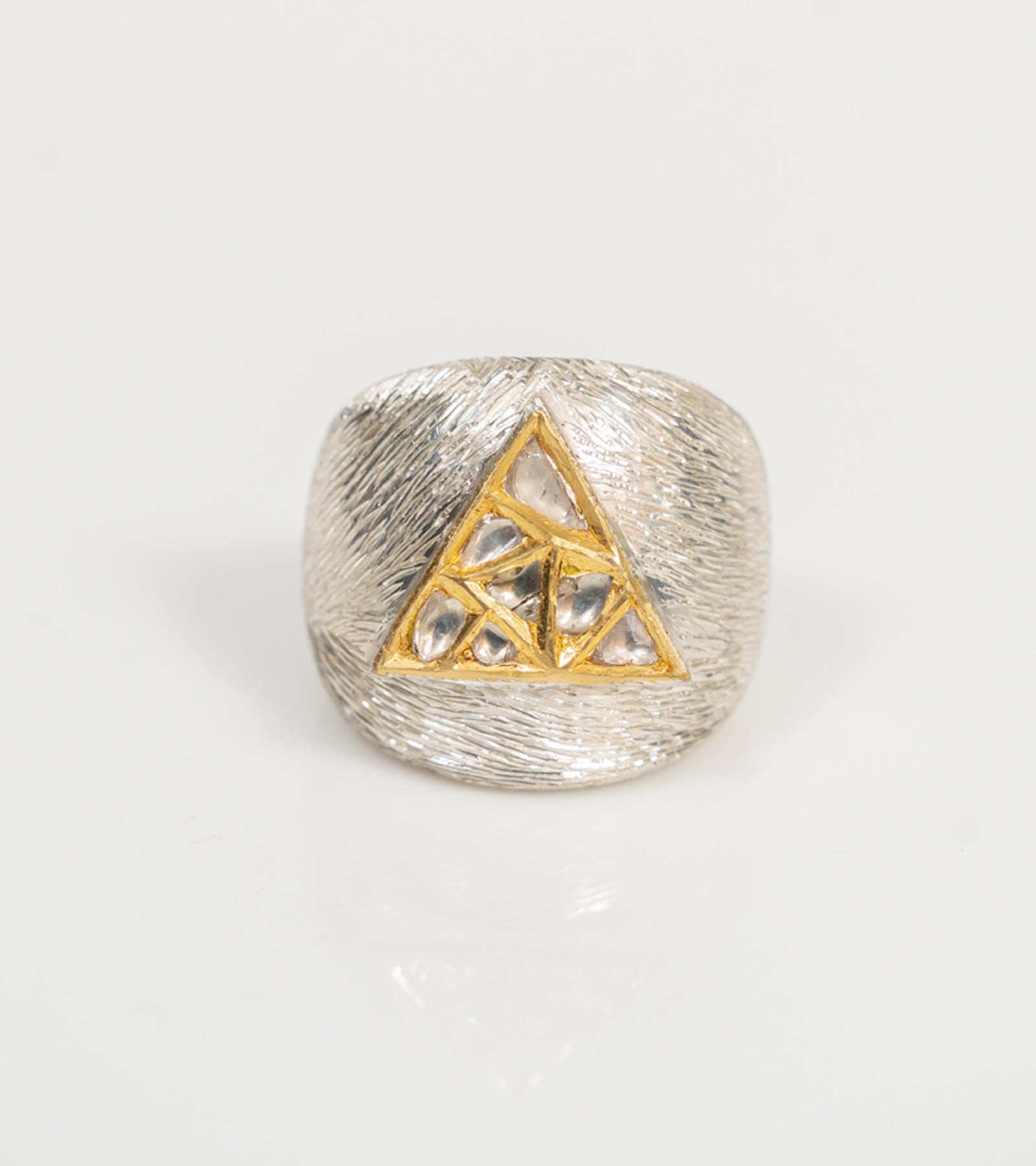 Ann Cocktail Ring worn solo as a bold standalone statement piece