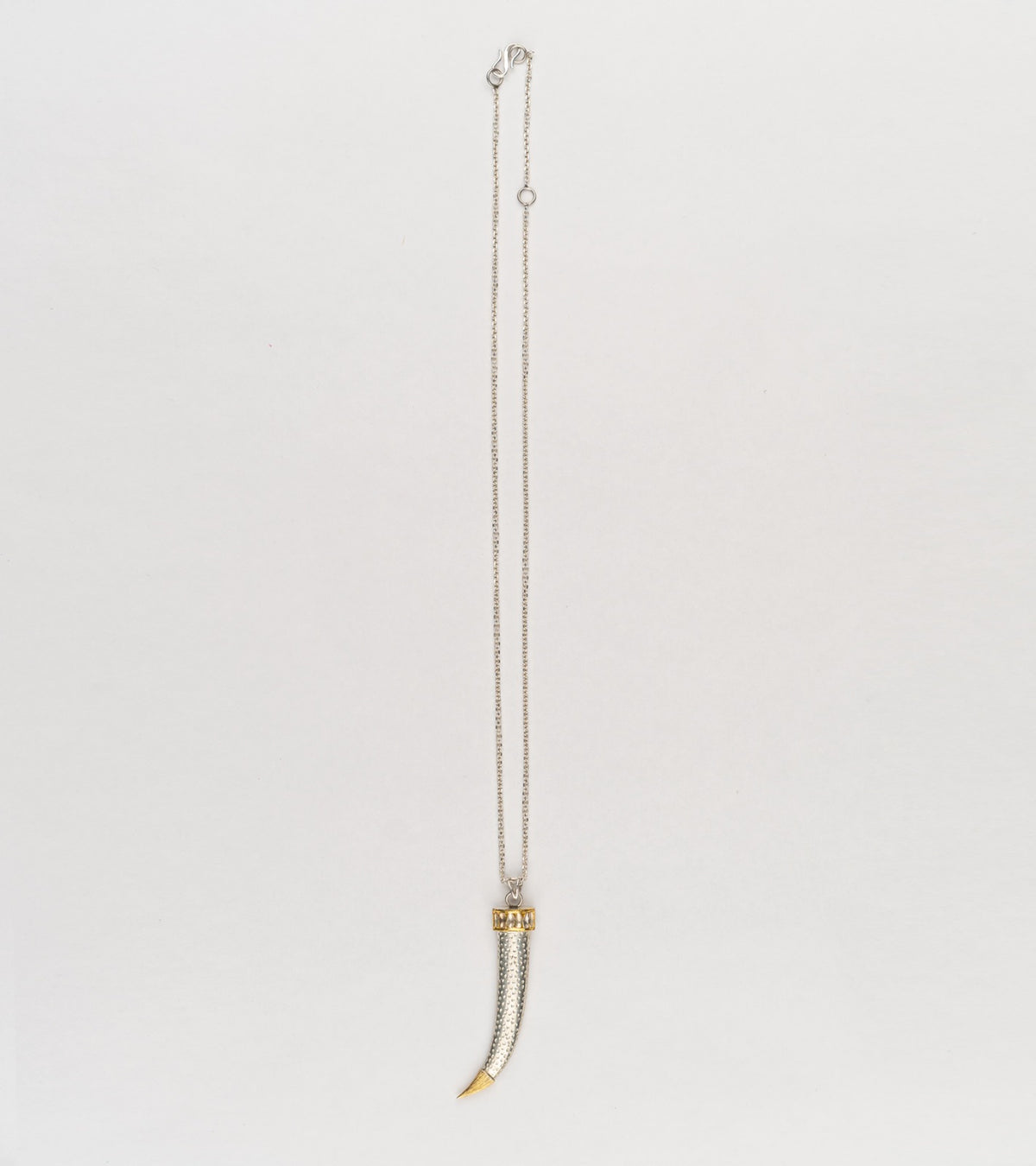 Neo Necklace worn solo as a daily talisman piece