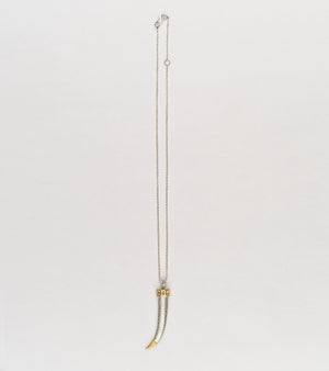 Neo Necklace worn solo as a daily talisman piece