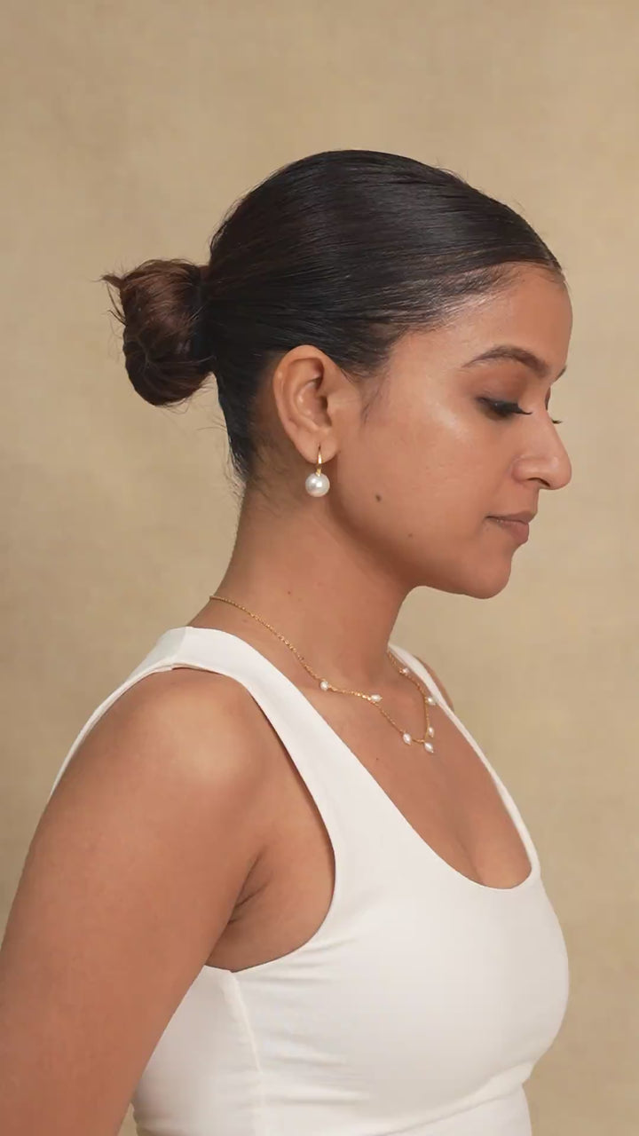 Pearl Earrings by UNCUT Jewelry