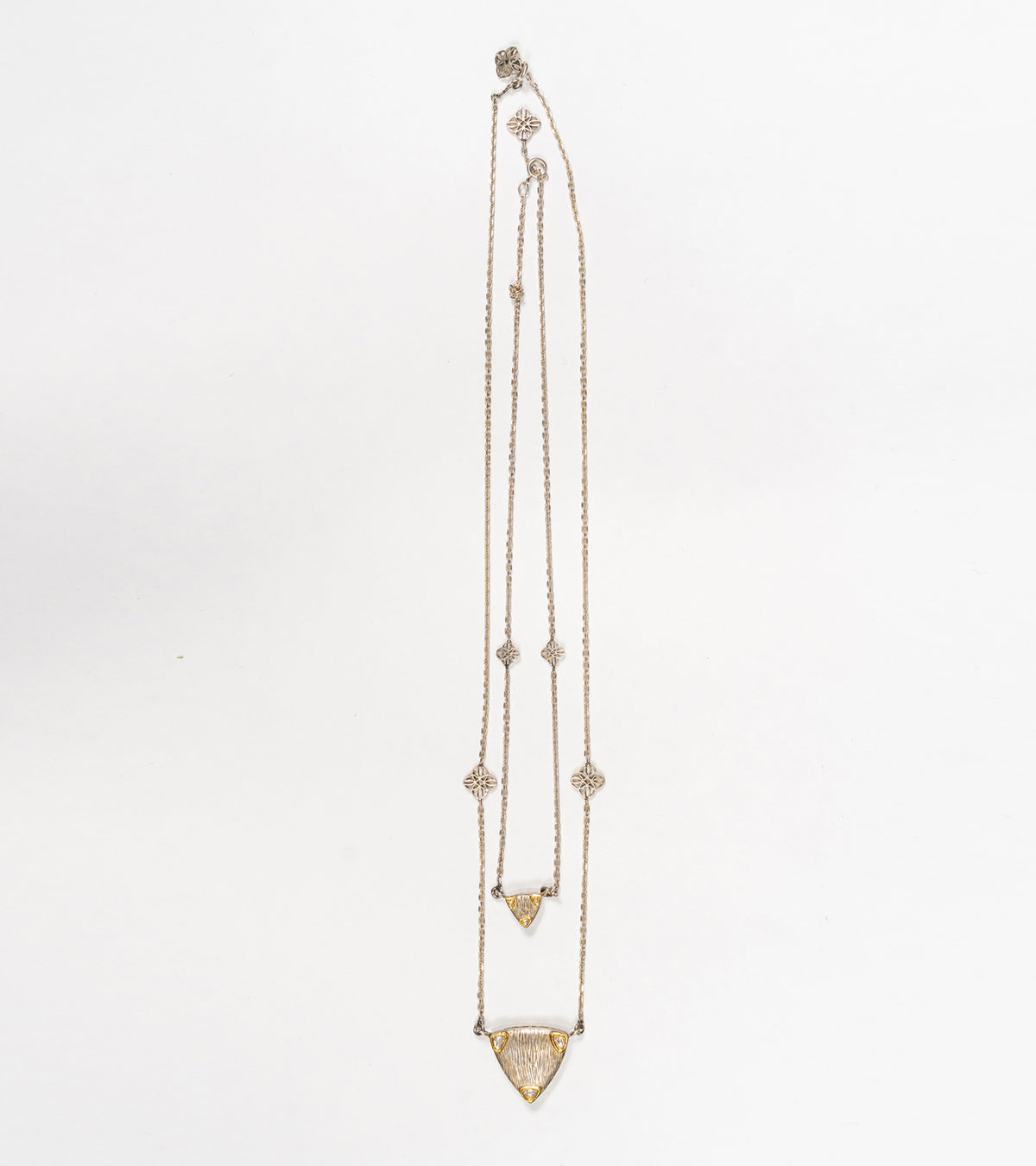 Sky Necklace Set worn together for a bold layered look
