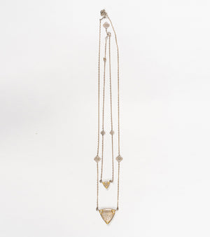 Sky Necklace Set worn together for a bold layered look