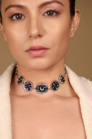 Taskan Choker worn solo for refined elegance