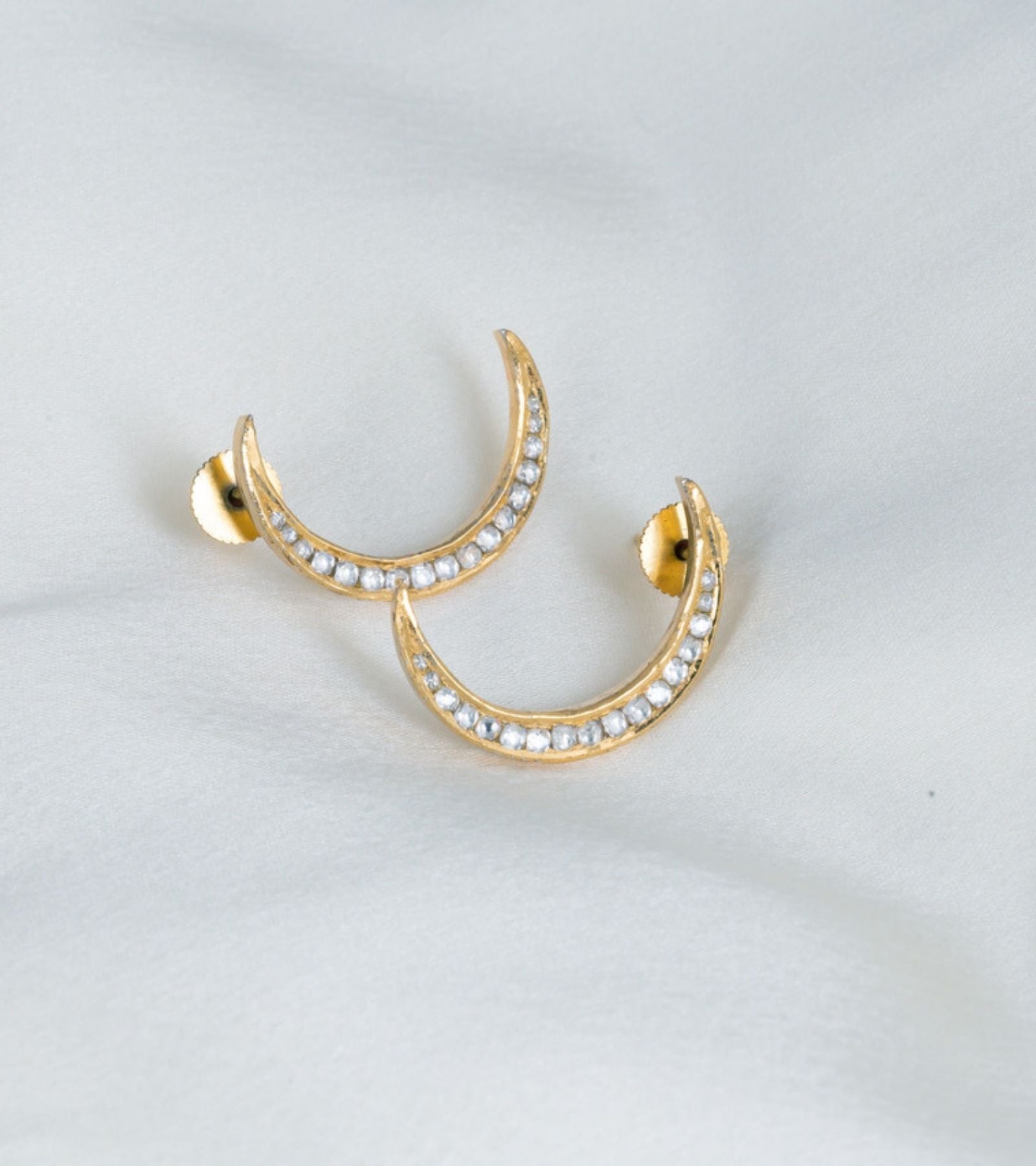 Polki Gold Earrings by UNCUT Jewelry