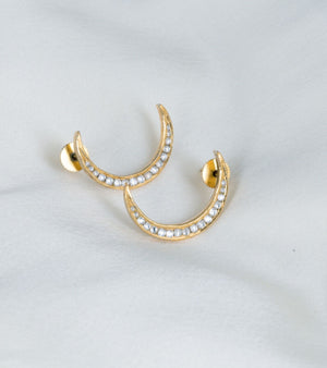 Polki Gold Earrings by UNCUT Jewelry