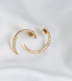 Gold Earrings by UNCUT Jewelry