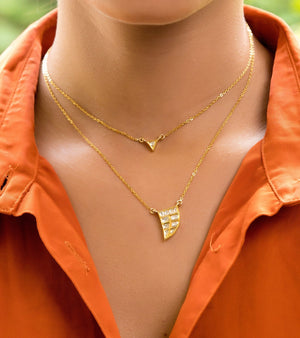 Gold Necklace by UNCUT Jewelry