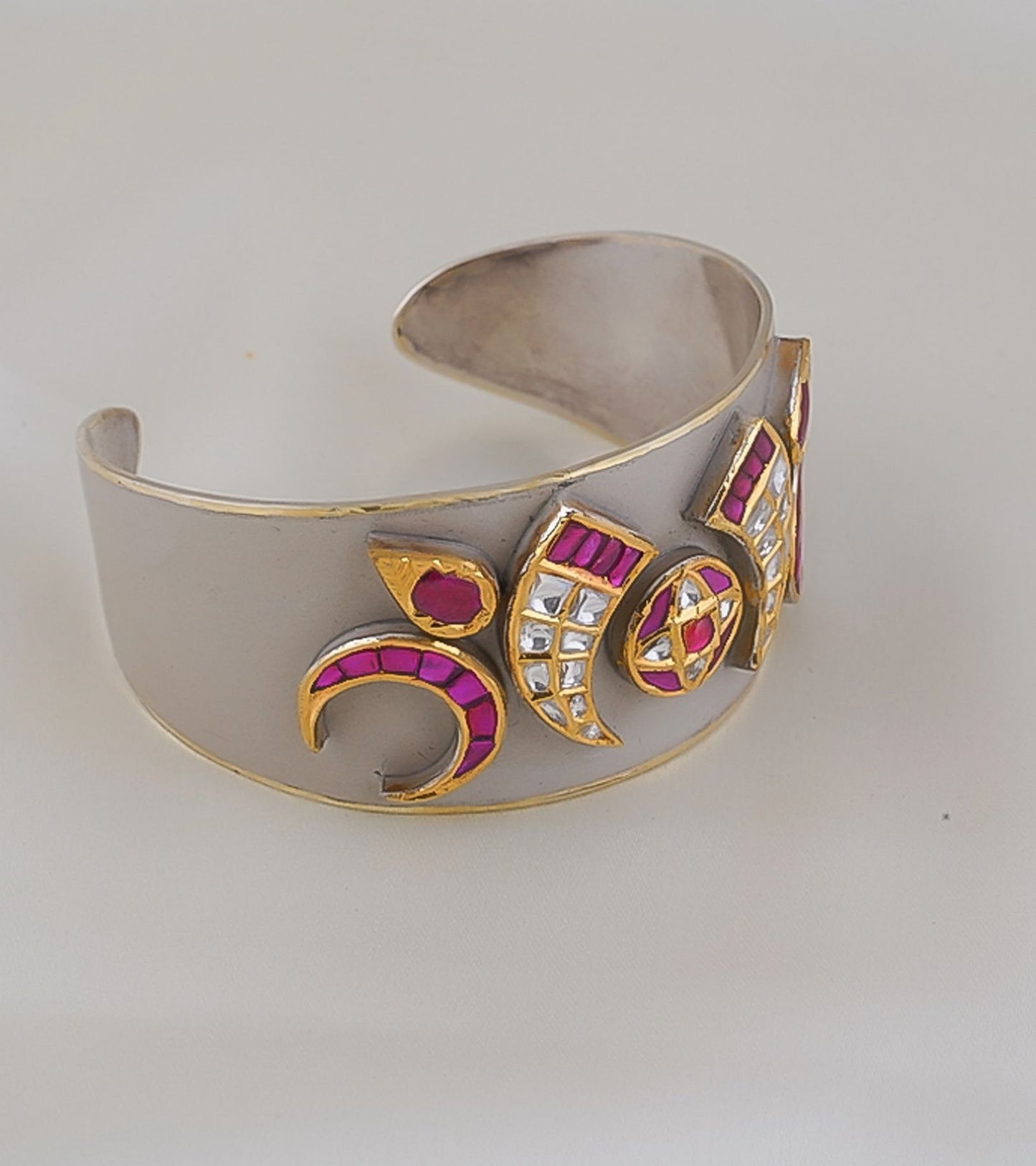 The Samara Polki & Ruby Cuff-Festive Jewelry