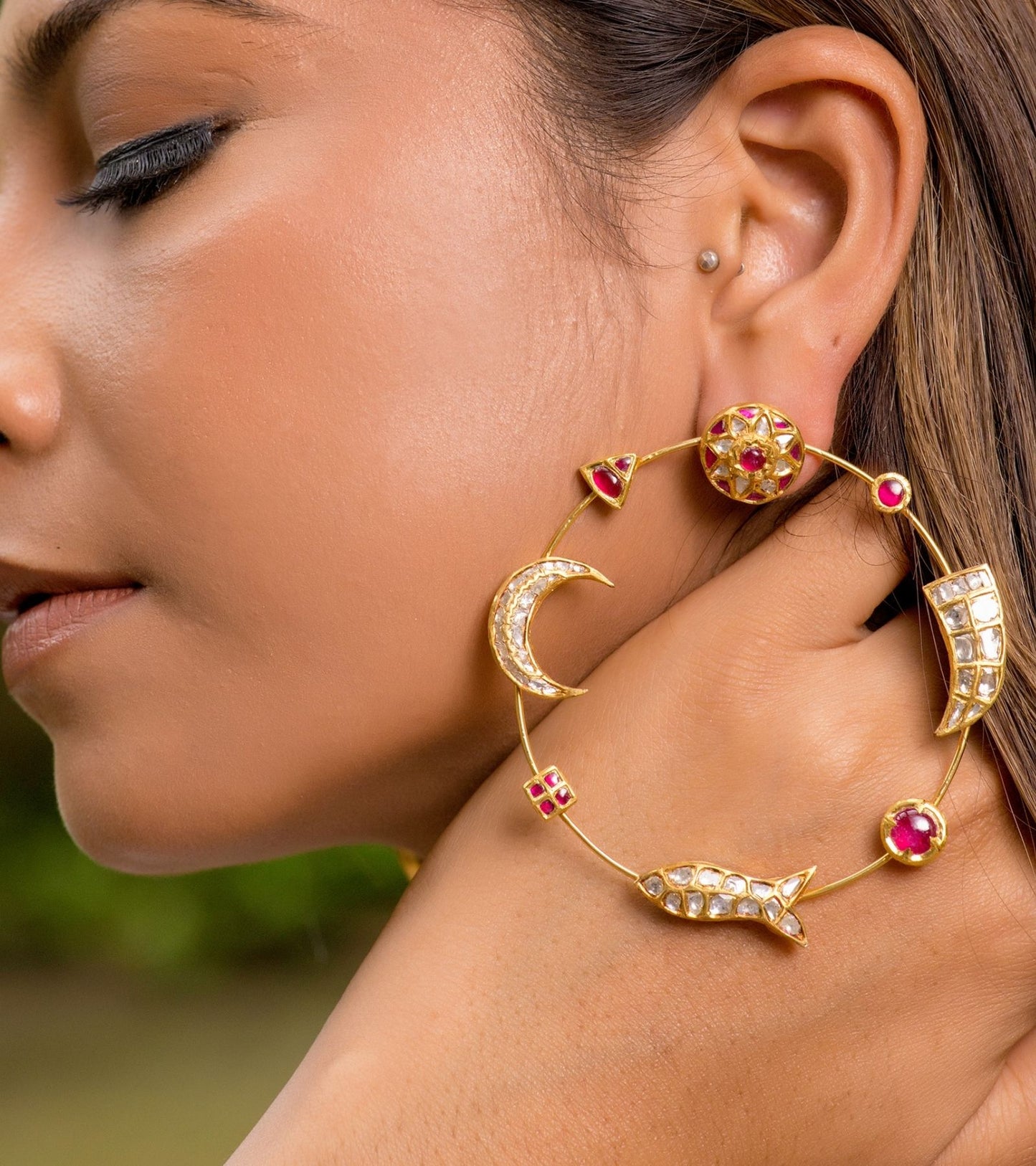The Over-Sized Hoops in Gold-Festive Jewelry