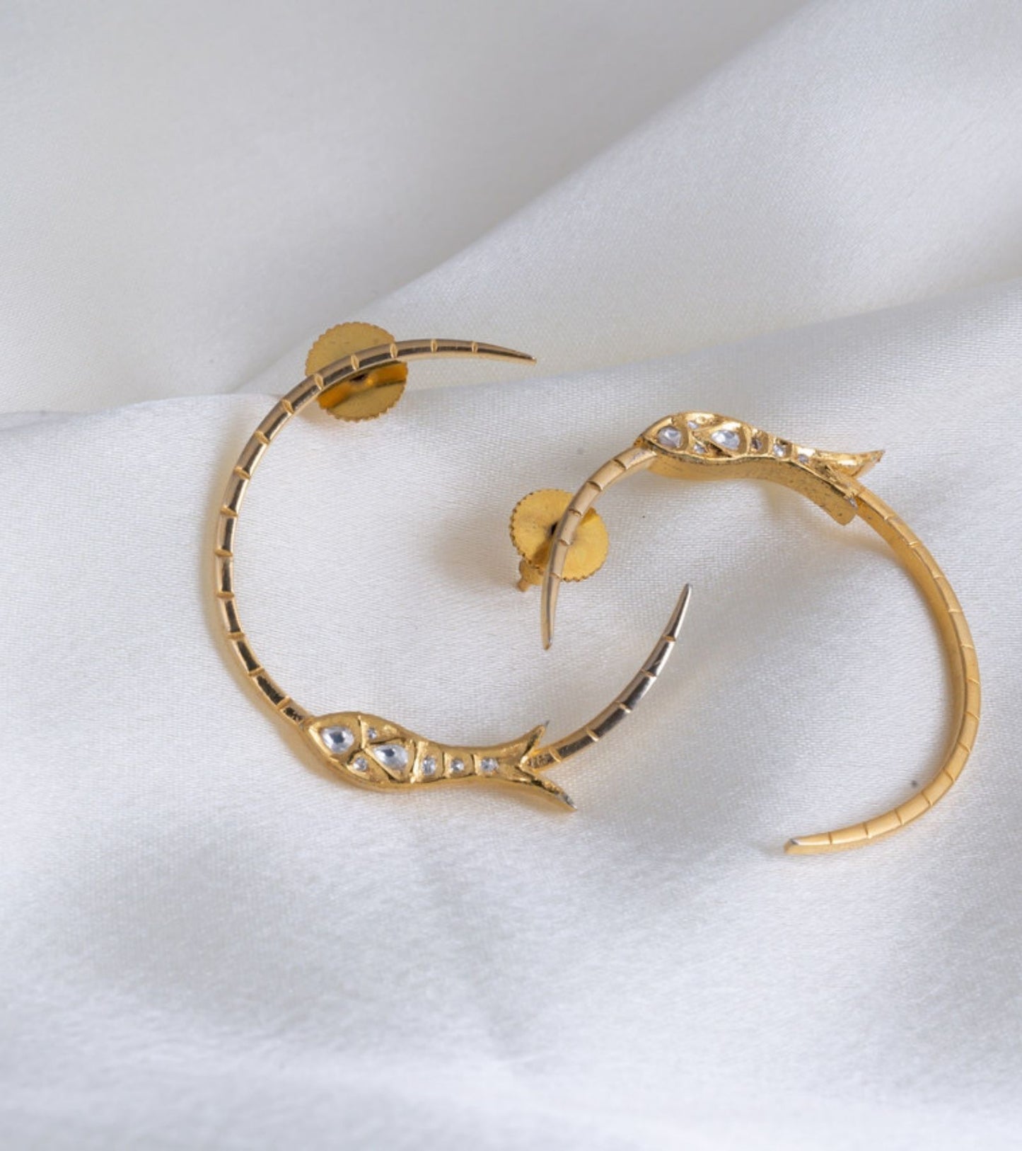 The Maaj Polki Earrings in Gold