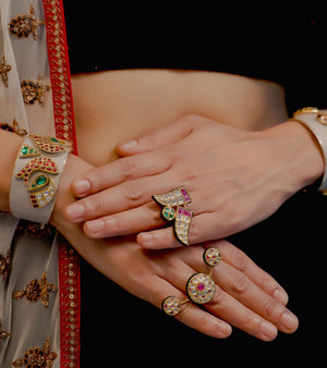 Polki Bridal Rings by UNCUT Jewelry