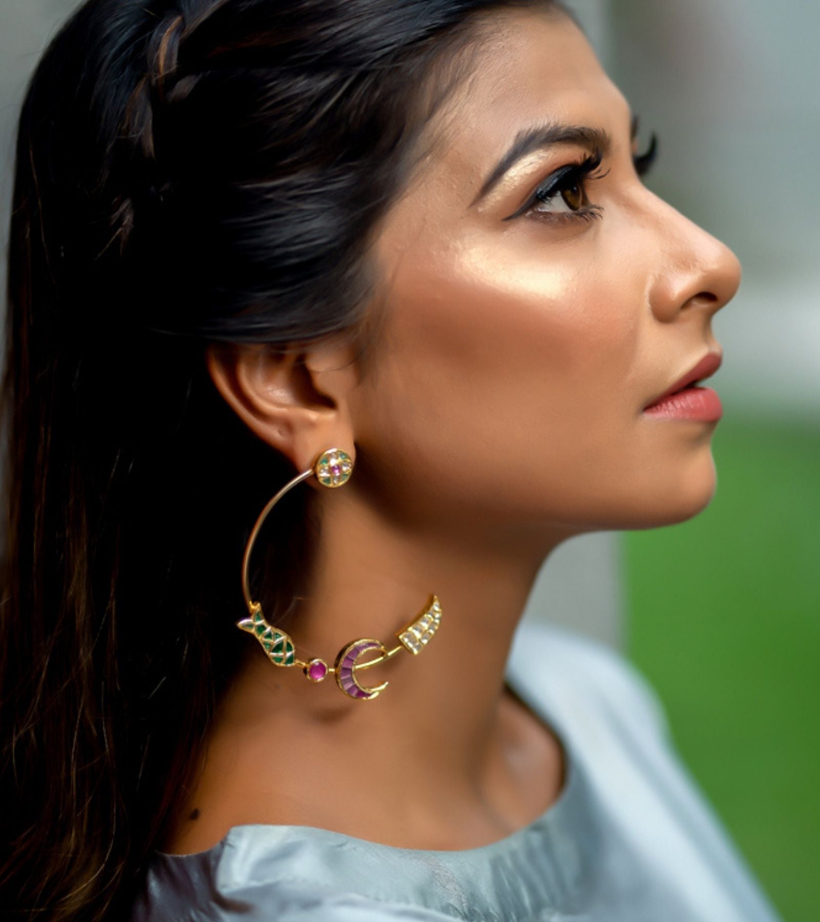 Indian Festive Earrings by UNCUT Jewelry