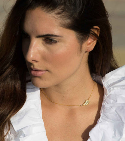 The Tiger Claw Polki Necklace in Gold